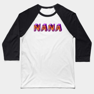 Top 10 best personalised gifts   Nana  personalised,personalized custom name with flowers Nana Baseball T-Shirt